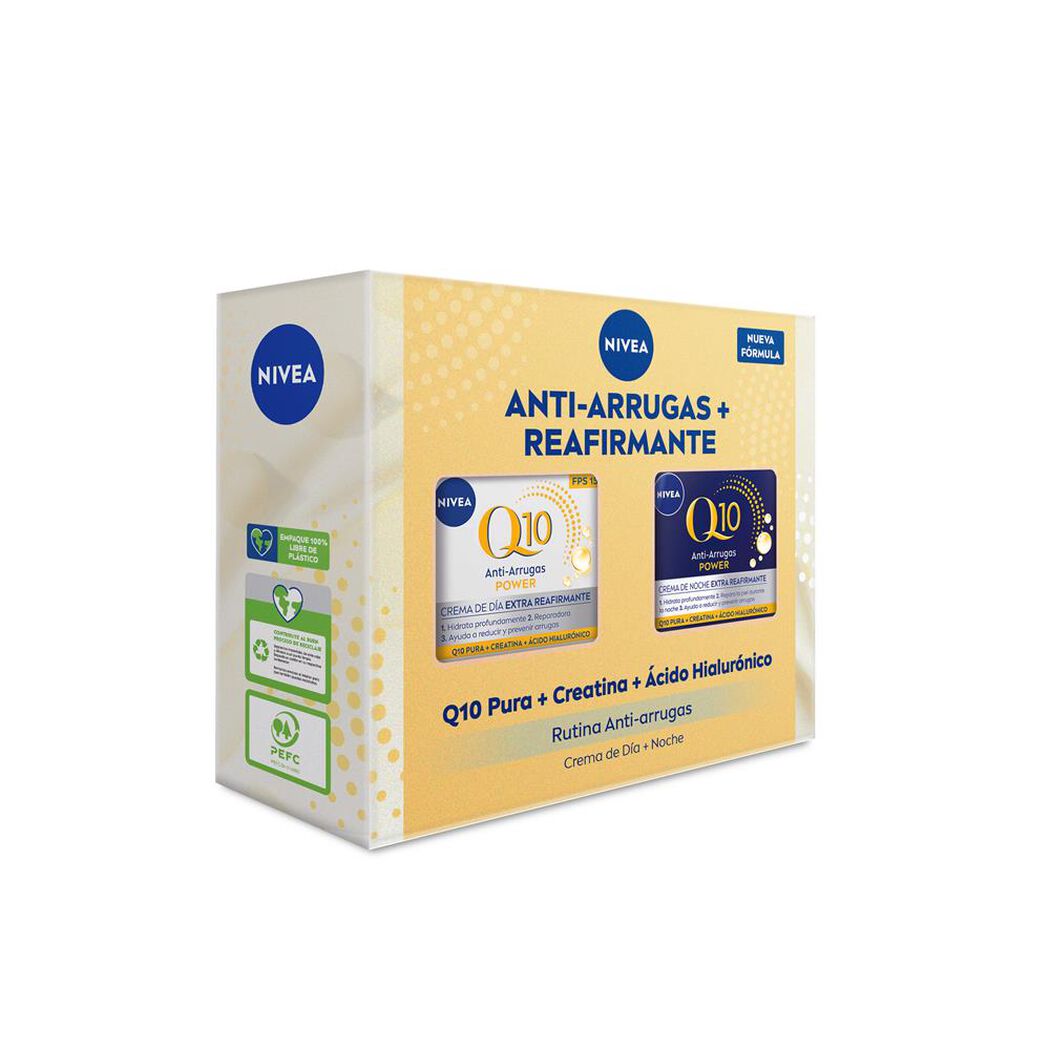 NIVEA Pack Q10 Power Crema Facial Día 50ml + Crema Facial Noche 50ml, , large image number 1