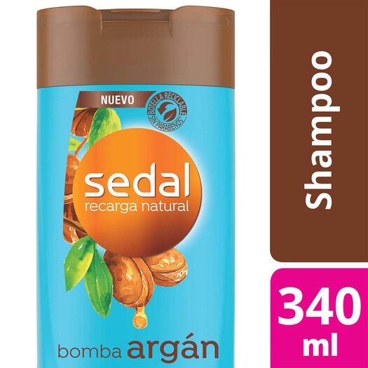 Sedal Shampoo Bomba Argan x 340 mL, , large image number 0