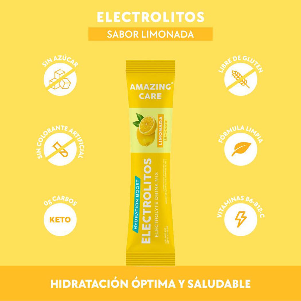Electrolitos Sabor Limonada 1 Stick 6G, , large image number 3