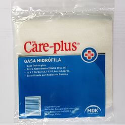 Care-Plus 1/2 x 1 Yarda (45,7 cm x 91,44 cm) x 1 Sobre Gasa Hidrófila