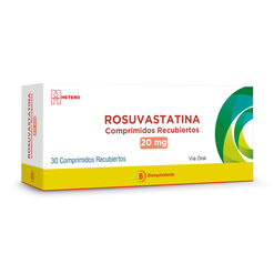 Rosuvastatina 20 mg x 30 Comprimidos Recubiertos SEVEN PHARMA CHILE SPA