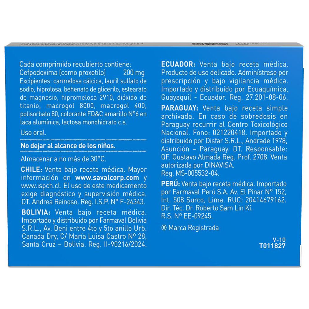 Cefirax 200 mg x 10 Comprimidos Recubiertos, , large image number 1