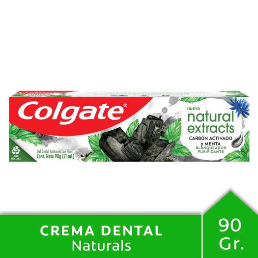 Colgate Pasta Dental Charcoal Naturals Extracts x 90 g, , large image number 0