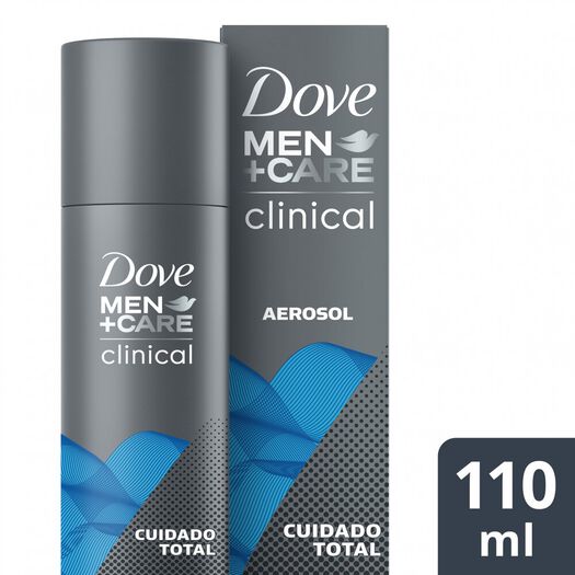 Desodorante Spray Dove Men Clinical Cuidado Total 110ml, , large image number 0