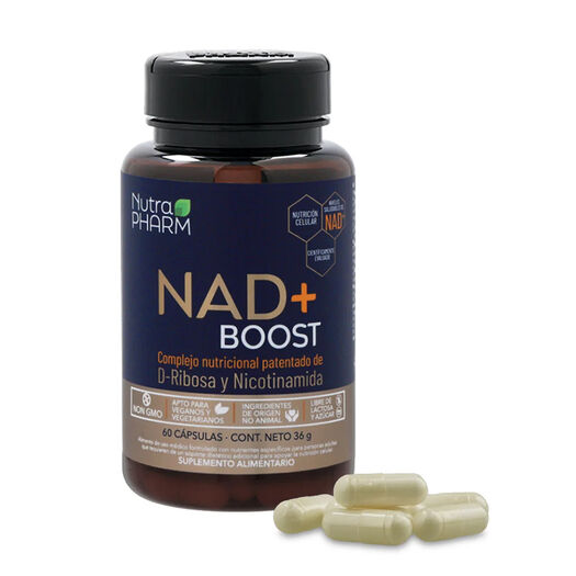 Complejo Nutricional Nutrapharm Nad + Boost 60 Cápsulas, , large image number 1