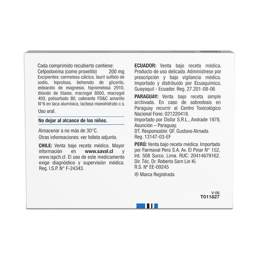 Cefirax 200 mg x 10 Comprimidos Recubiertos, , large image number 1