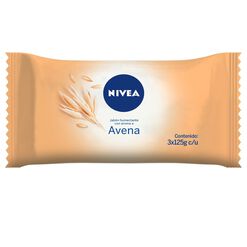 Jab&oacute;n Nivea Avena 3X125 Gr