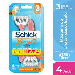 M&aacute;quina de Afeitar Schick Hawaiian Tropic 4 un