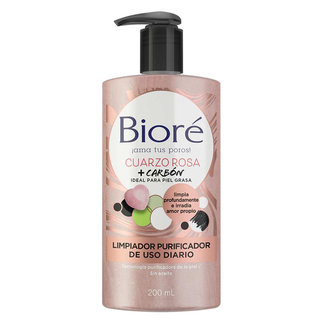 Biore Limpiador Quarzo Rosa 200ml, , large image number 0
