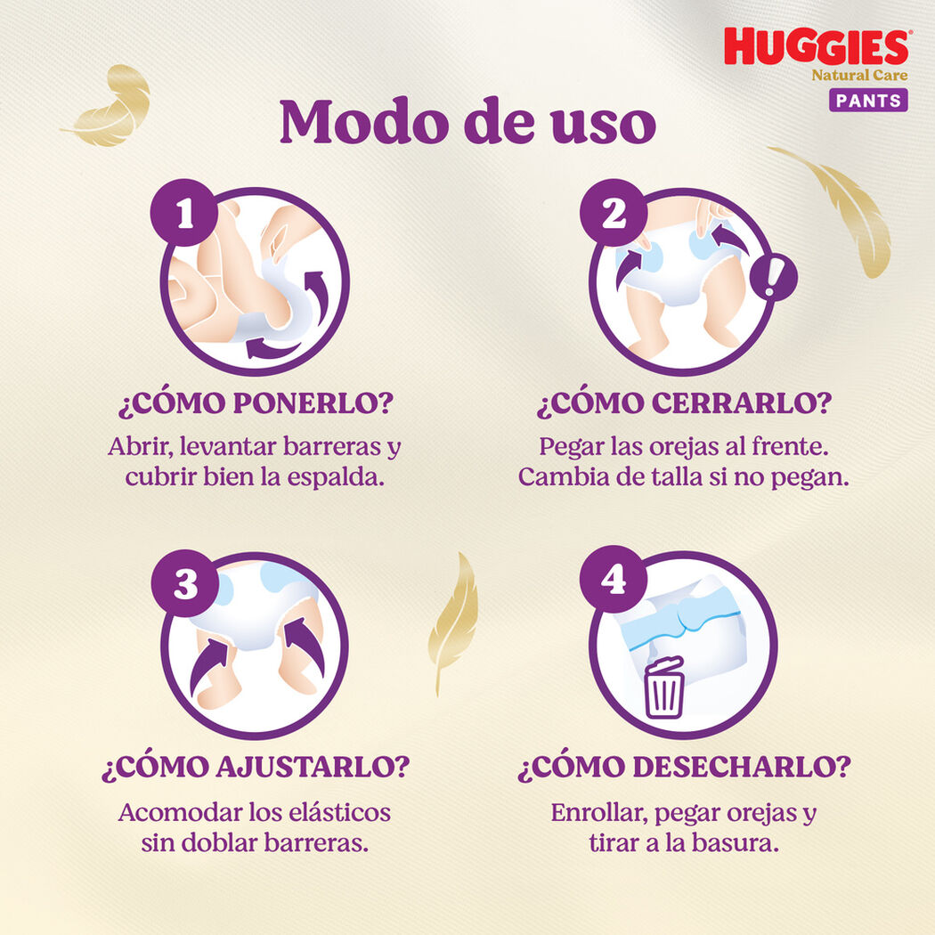 Pa&ntilde;ales Huggies Pants Natural Care XXG 50 Un, , large image number 1