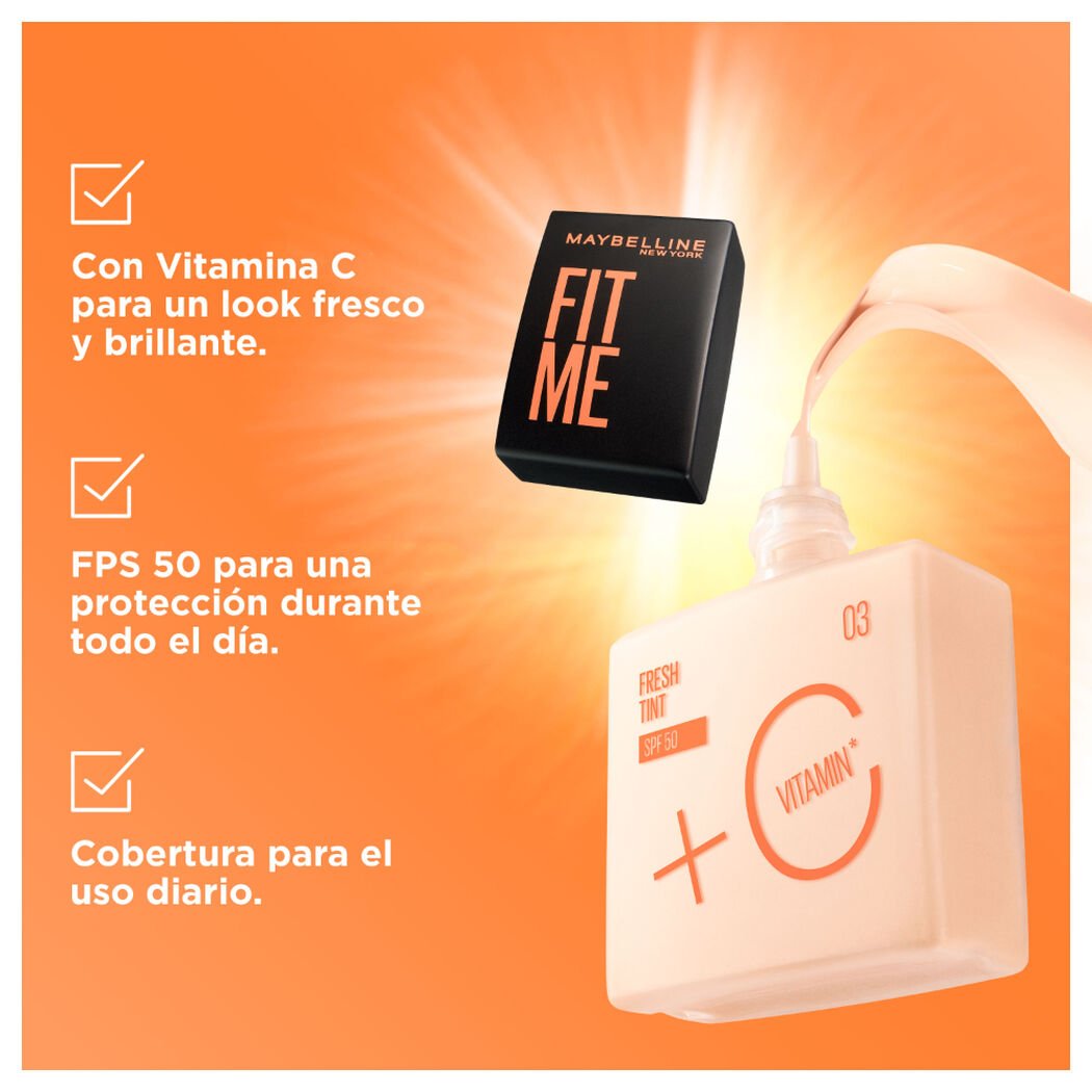 Base Fit Me Fresh Tint Spf50 03 As, , large image number 3