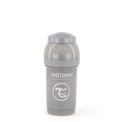 Mamadera Twistshake Anticólico Gris 180 mL