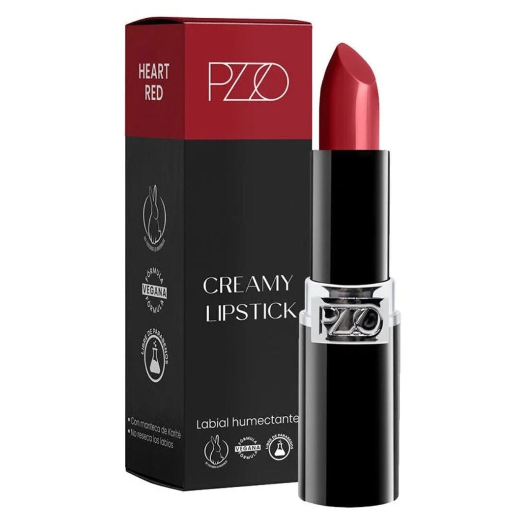 Labial Humectante Creamy Lipstick Heart Red Petrizzio, , large image number 0