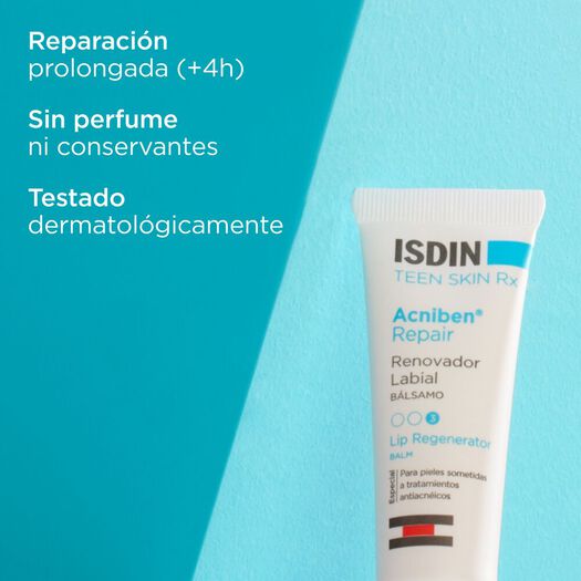 Isdin Bálsamo Labial Acniben® Repair Renovador x 10 mL, , large image number 2
