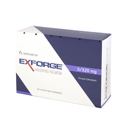 Exforge 5 mg/320 mg x 56 Comprimidos Recubiertos, , large image number 0