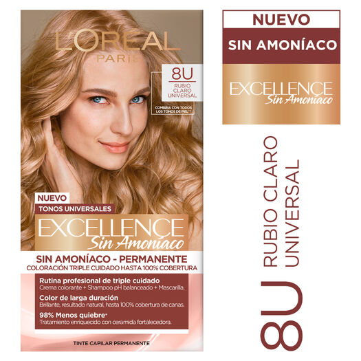 Tintura Excellence Sin Amoníaco Nudes 8U, , large image number 0