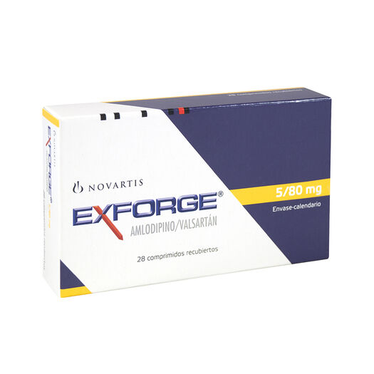 Exforge 5 mg/80 mg x 28 Comprimidos Recubiertos, , large image number 0