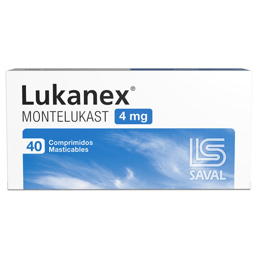 Lukanex 4 mg x 40 Comprimidos Masticables, , large image number 0