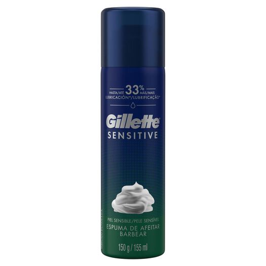 Espuma de Afeitar Gillette Sensitive con Más Lubricación para Piel Sensible, 155 ml, , large image number 4