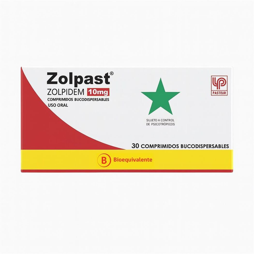 Zolpast 10 mg Caja 30 Comp. Bucodispersables, , large image number 0