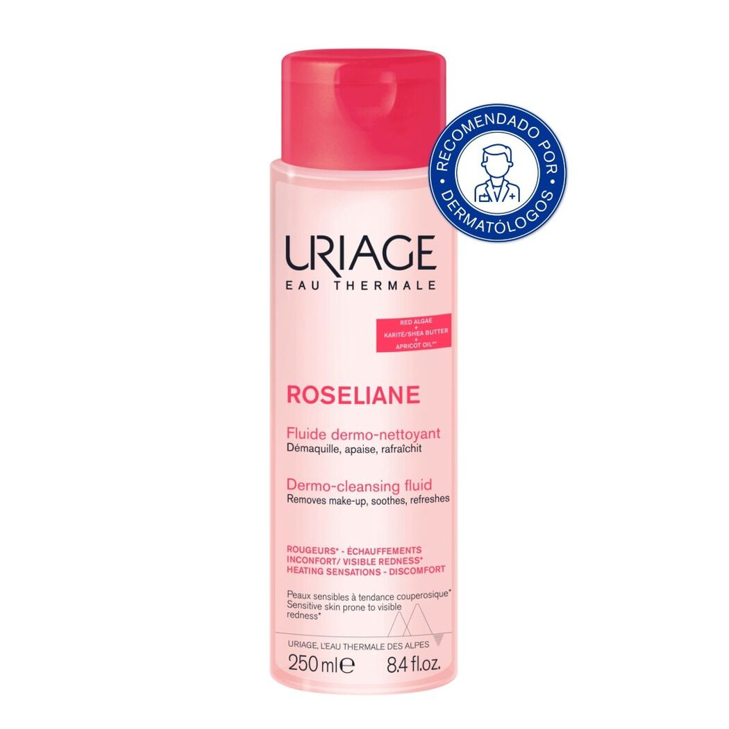Uriage Fluido Dermolimpiador Roseliane x 250 mL, , large image number 0