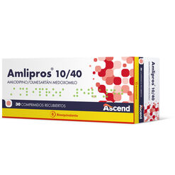 Amlipros 10 mg/40mg Caja 30 Comp. Recubiertos