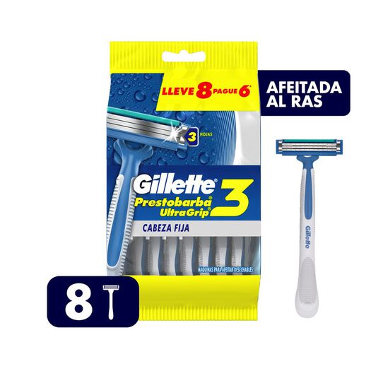 Gillette Maquina De Afeitar Desechable Ultragrip 3 x 8 Unidades, , large image number 0