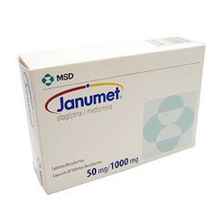 Janumet 50 mg/1000 mg x 28 Comprimidos Recubiertos