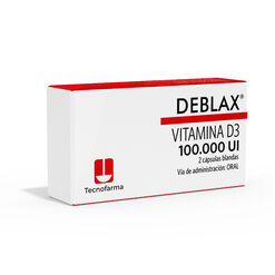 Deblax 100000 UI X 2 Capsulas Blandas