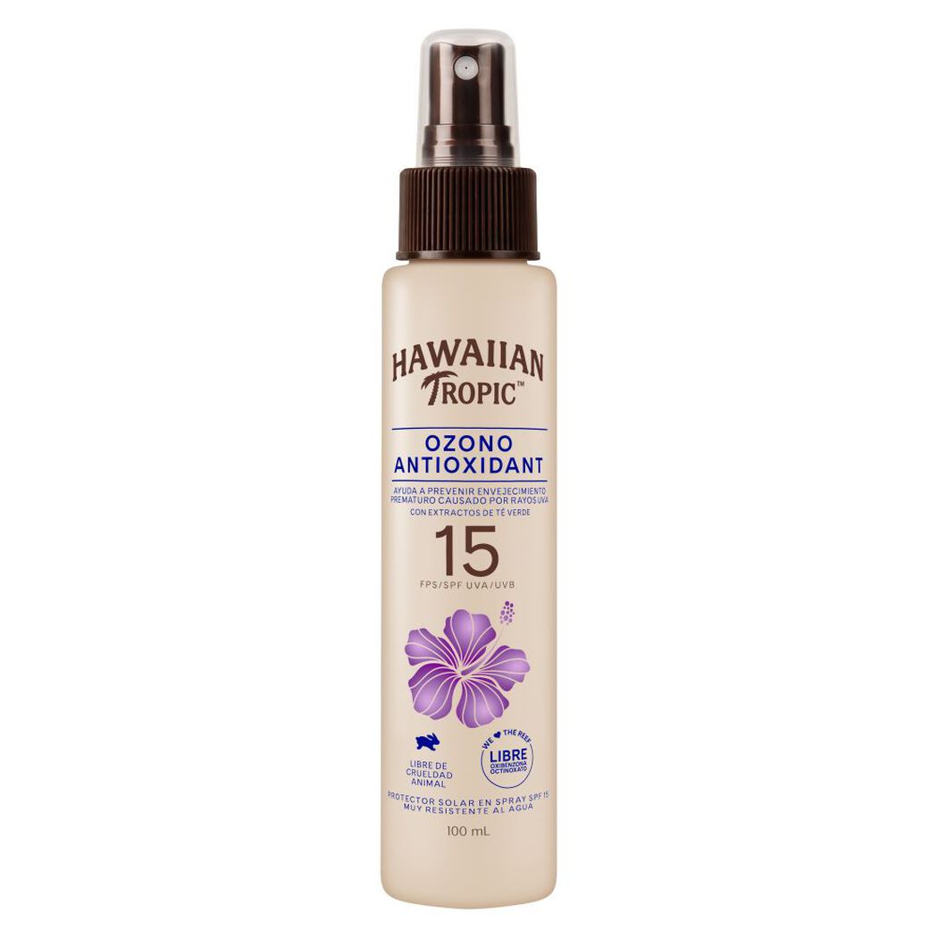 Protector Solar Hawaiian Tropic Ozono Antioxidant Mist FPS 15 100 mL, , large image number 0