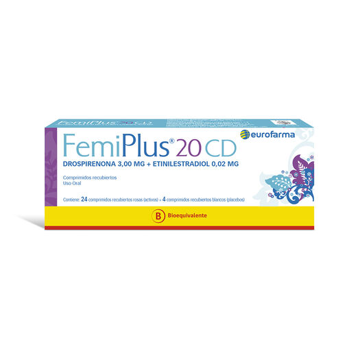 Femiplus 20 CD x 28 Comprimidos Recubiertos, , large image number 0