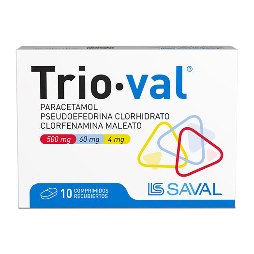 Trioval x 10 Comprimidos Recubiertos, , large image number 0