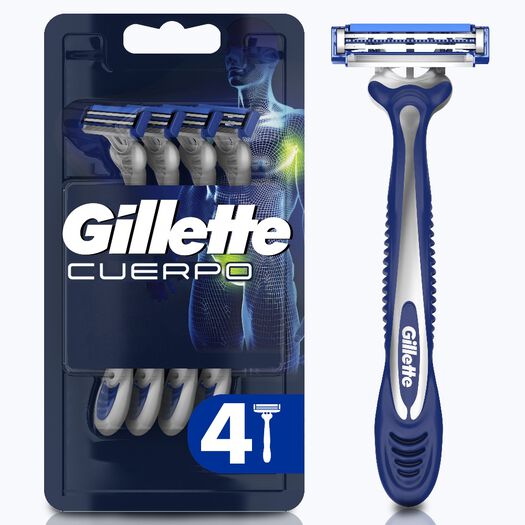 Máquina de Afeitar Gillette Cuerpo 4 un, , large image number 0