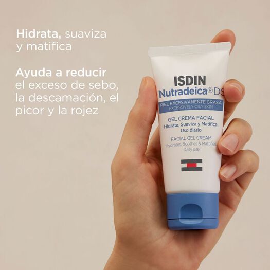 Isdin Gel Crema Facial Nutradeica® Piel Seborreica x 50 mL, , large image number 1