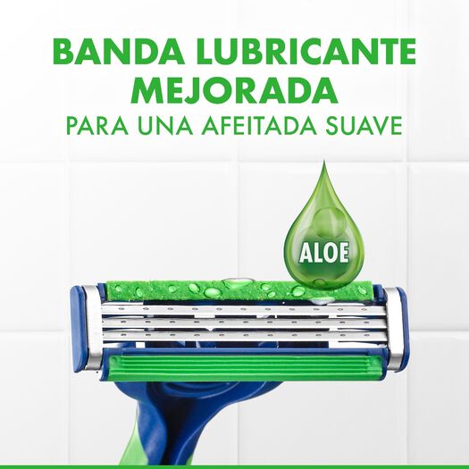 Máquina de Afeitar Gillette Prestobarba 3 Sensitive Aloe Vera 8 un, , large image number 3