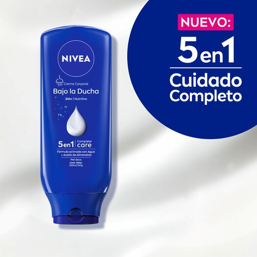 CREMA CORPORAL NIVEA BAJO LA DUCHA NUTRITIVA PIEL SECA 250ML, , large image number 4