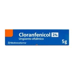 Cloranfenicol 1 % x 5 g Ungüento Oftálmico MEDINOVA FARMA LTDA