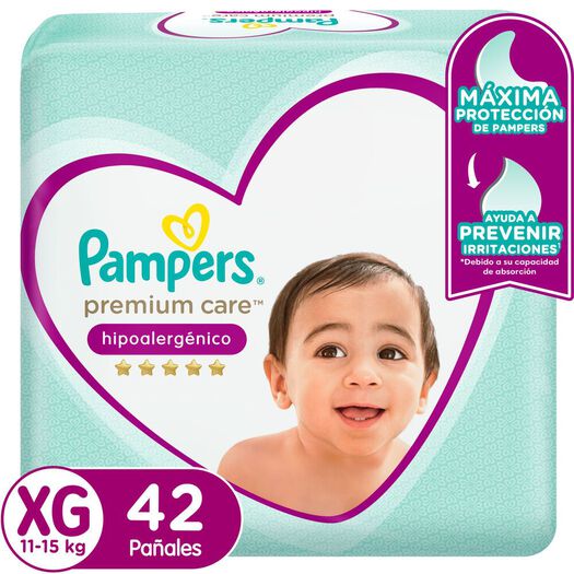 Pañales Desechables Pampers Premium Care Talla XG 42 un, , large image number 0