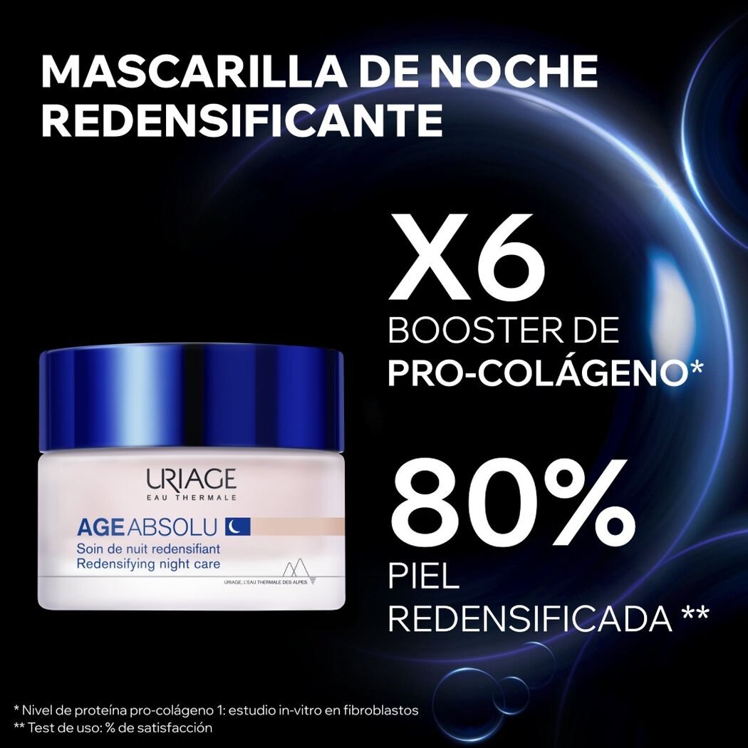 Age Absolu M&aacute;scara de Noche Redensificante 50ml de Uriage, , large image number 1