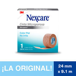 Cinta Micropore Nexcare Piel 24Mmx9.1M