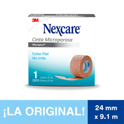 Cinta Micropore Nexcare Piel 24Mmx9.1M, , large image number 0