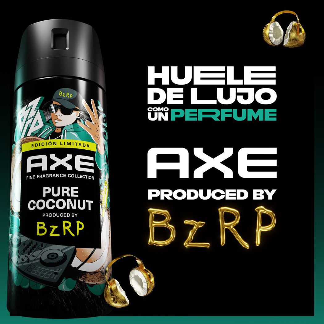 Desodorante Axe Spray Black Remixed Bizarrap Puro Coco 150 mL, , large image number 2