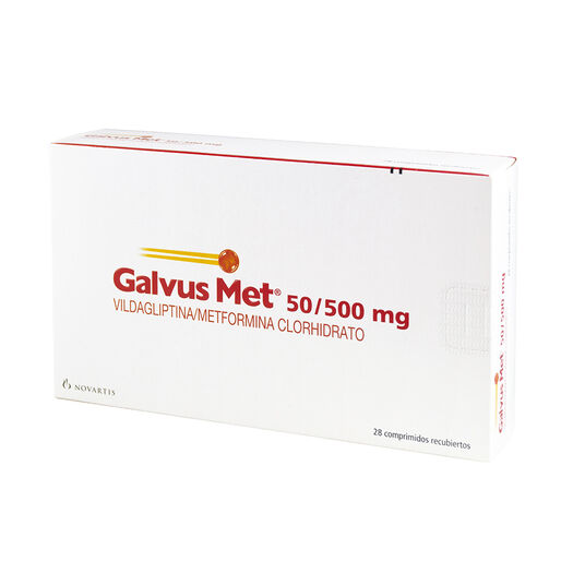 Galvus Met 50 mg/500 mg x 28 Comprimidos Recubiertos, , large image number 0