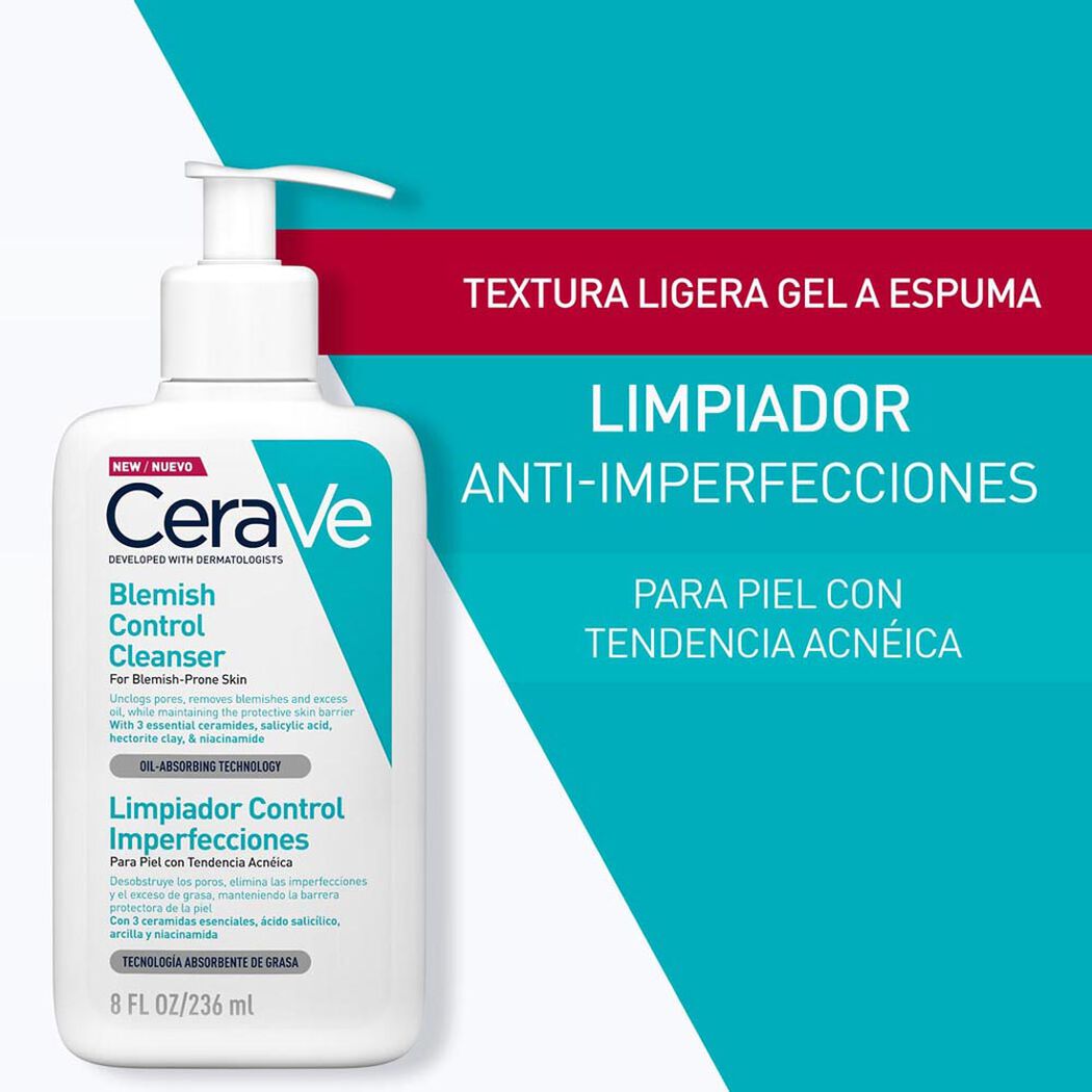 Limpiador Cerave Control Imperfecciones 236 mL, , large image number 1