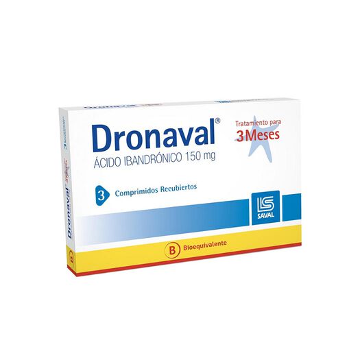 Dronaval 150 mg x 3 Comprimidos Recubiertos, , large image number 0