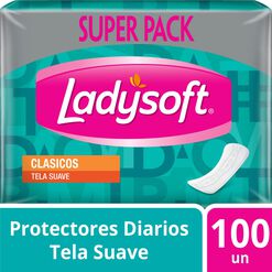 Ladysoft Protector Diario Clasico x 100 Unidades