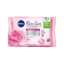 TOALLITAS DESMAQUILLANTES MICELARES NIVEA ROSE CARE 25 UNDS