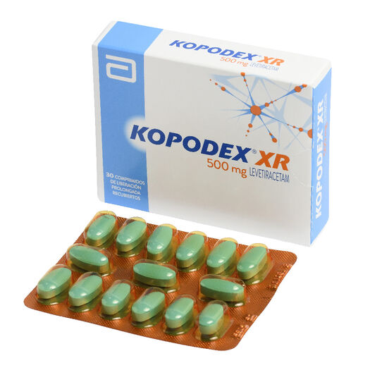 Kopodex XR 500 mg x 30 Comprimidos Recubiertos de Liberación Prolongada, , large image number 0