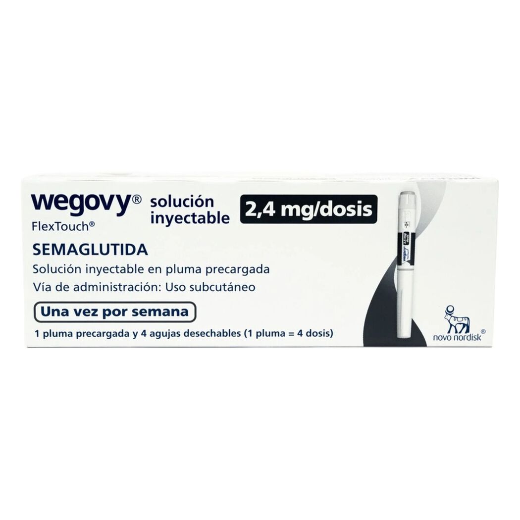 Wegovy Semaglutida 2.4mg/dosis Inyectable 1 Pluma Prellenada, , large image number 0