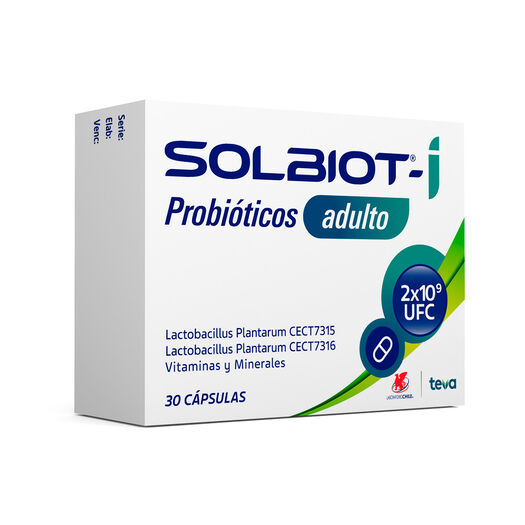 Solbiot Inmuno probióticos Adulto 30 Capsulas, , large image number 0